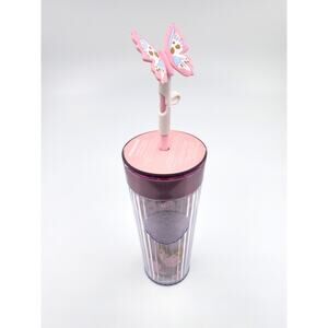 Starbucks Butterfly Straw Tumbler Pink Gradient Cold Cup / Limited Edition